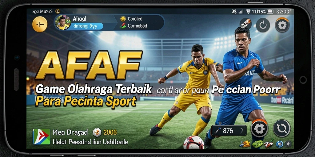 Screenshot menampilkan gameplay seru dalam AFAF dengan aksi olahraga yang intens.