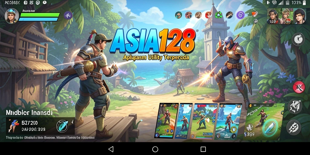 Screenshot utama ASIA128 menampilkan berbagai fitur utility yang berguna.