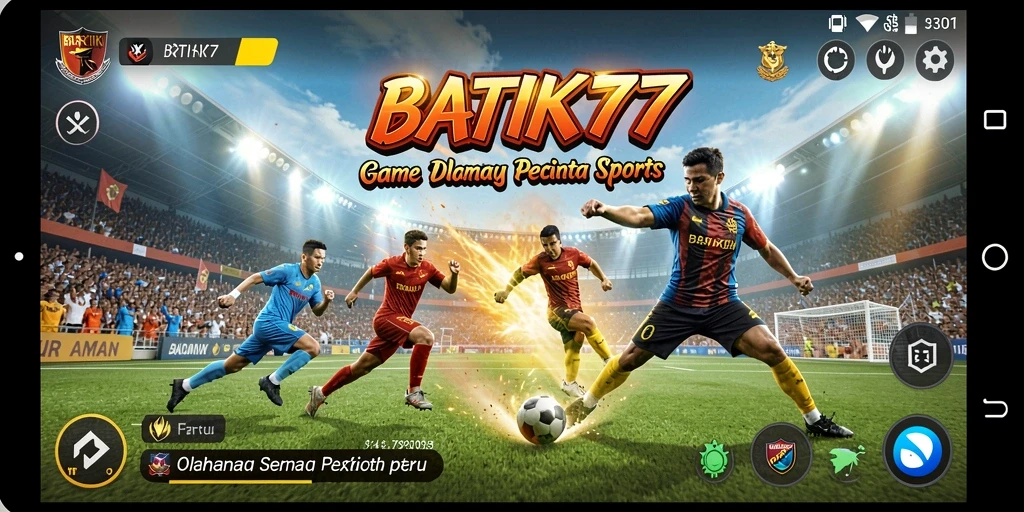Gameplay dinamis dan seru di BATIK77 saat bermain olahraga.