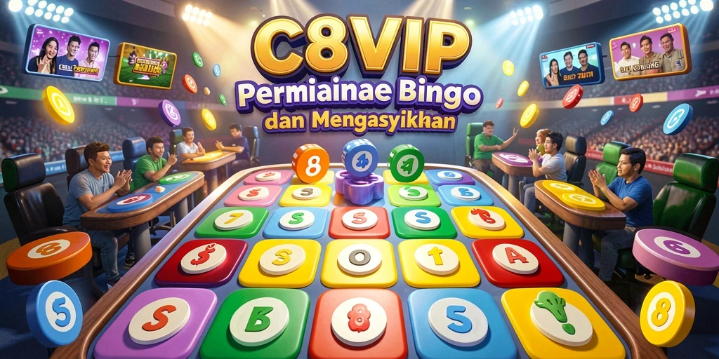Tampilan gameplay Bingo yang seru dan menarik di C8VIP.