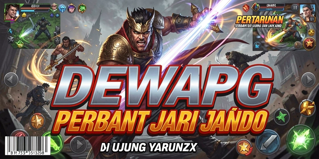 Tangkapan layar DEWAPG menunjukkan pertarungan intens dengan grafis yang tajam.