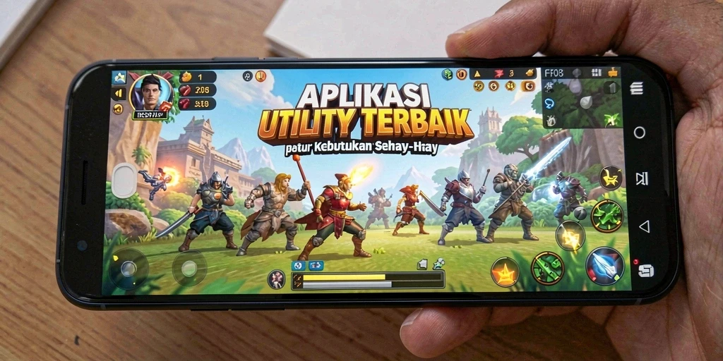 Tampilan antarmuka F08 yang sederhana dan mudah digunakan.