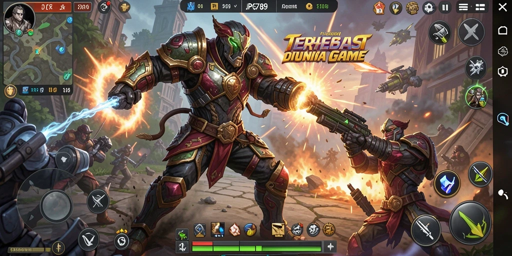 Tangkapan layar gameplay <strong>JP6789</strong> dengan pertempuran yang menegangkan dan karakter yang menarik.