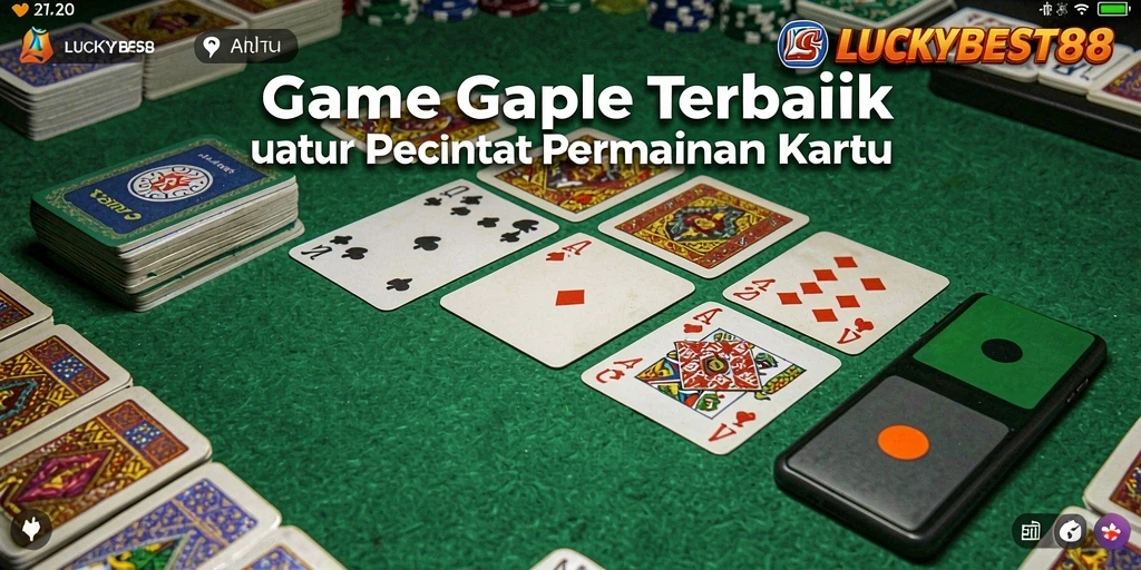 Tampilan menarik dari gameplay Gaple di LUCKYBEST88.