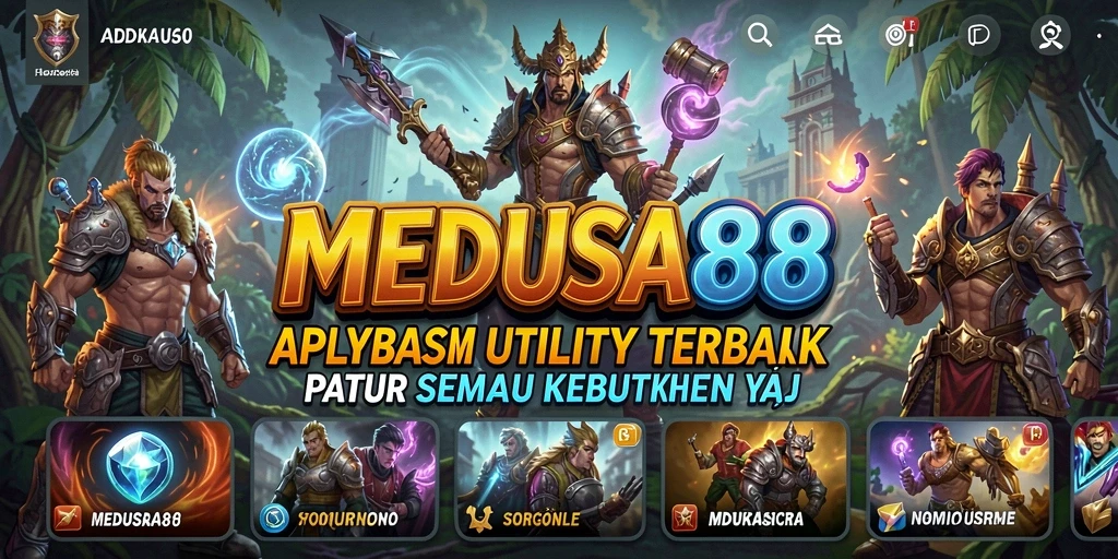 Tampilan antarmuka utama MEDUSA88 yang mudah digunakan.