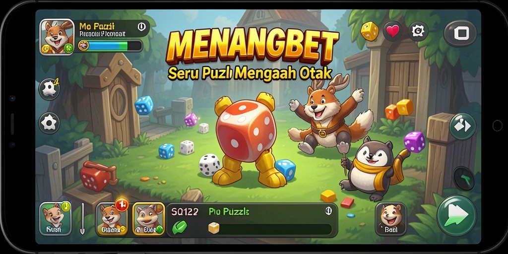 Tampilan gameplay MENANGBET dengan berbagai tantangan Puzzle.