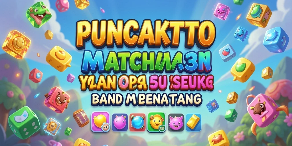 Tampilan gameplay seru dari PUNCAKTOTO dalam genre Match-3.