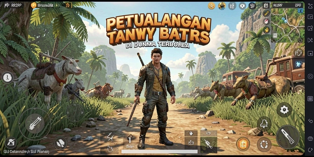 Tangkapan layar menampilkan gameplay seru di dunia terbuka.