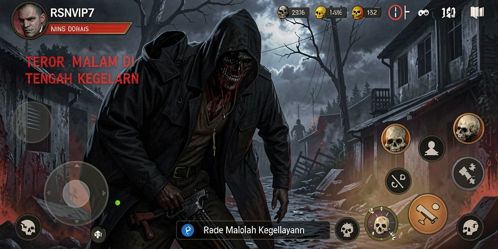 Tampilan menakutkan dari gameplay RSNVIP7 yang menantang.