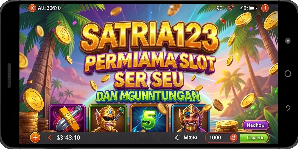 Screenshot utama SATRIA123 menampilkan gameplay Slot yang seru.