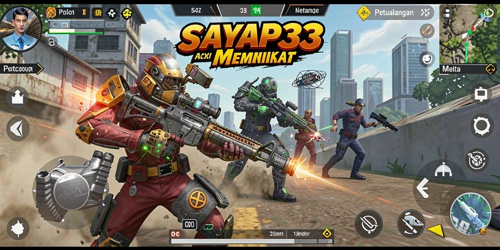 Tampilan gameplay menegangkan dari SAYAP33 dengan aksi seru.