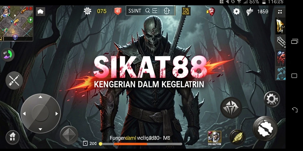 Gameplay menyeramkan di dunia penuh kegelapan dan makhluk menakutkan.