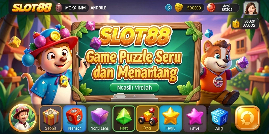 Screenshot menampilkan gameplay seru SLOT88 dengan banyak teka-teki menarik.