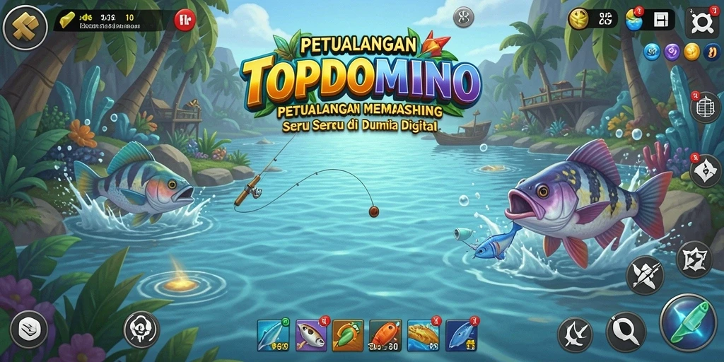 Tangkapan ikan besar di dalam game TOPDOMINO yang menantang.