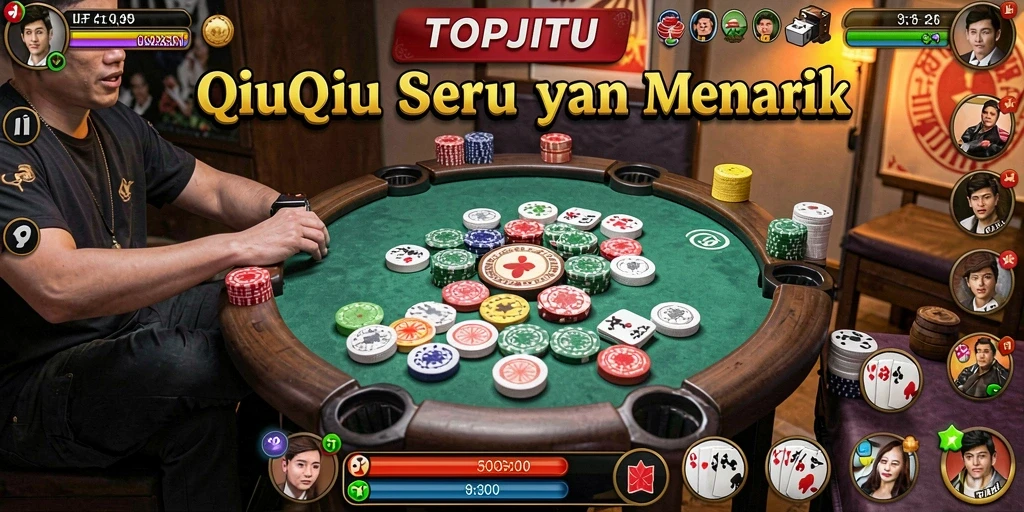 Tampilan gameplay QiuQiu yang seru dan menantang.