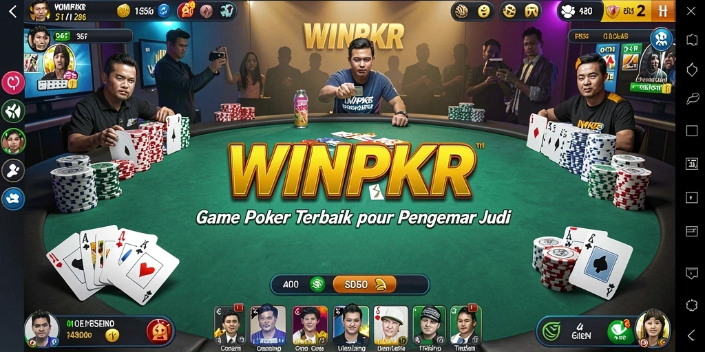 Tampilan gameplay poker yang mendebarkan di WINPKR.